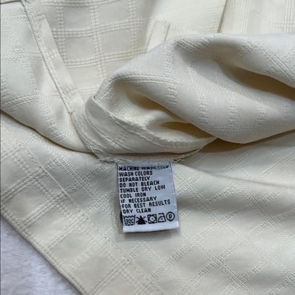 NWT 100% Silk Tommy Bahama Afortunado Camp Cream Casual Button Down Shirt - Picture 12 of 15